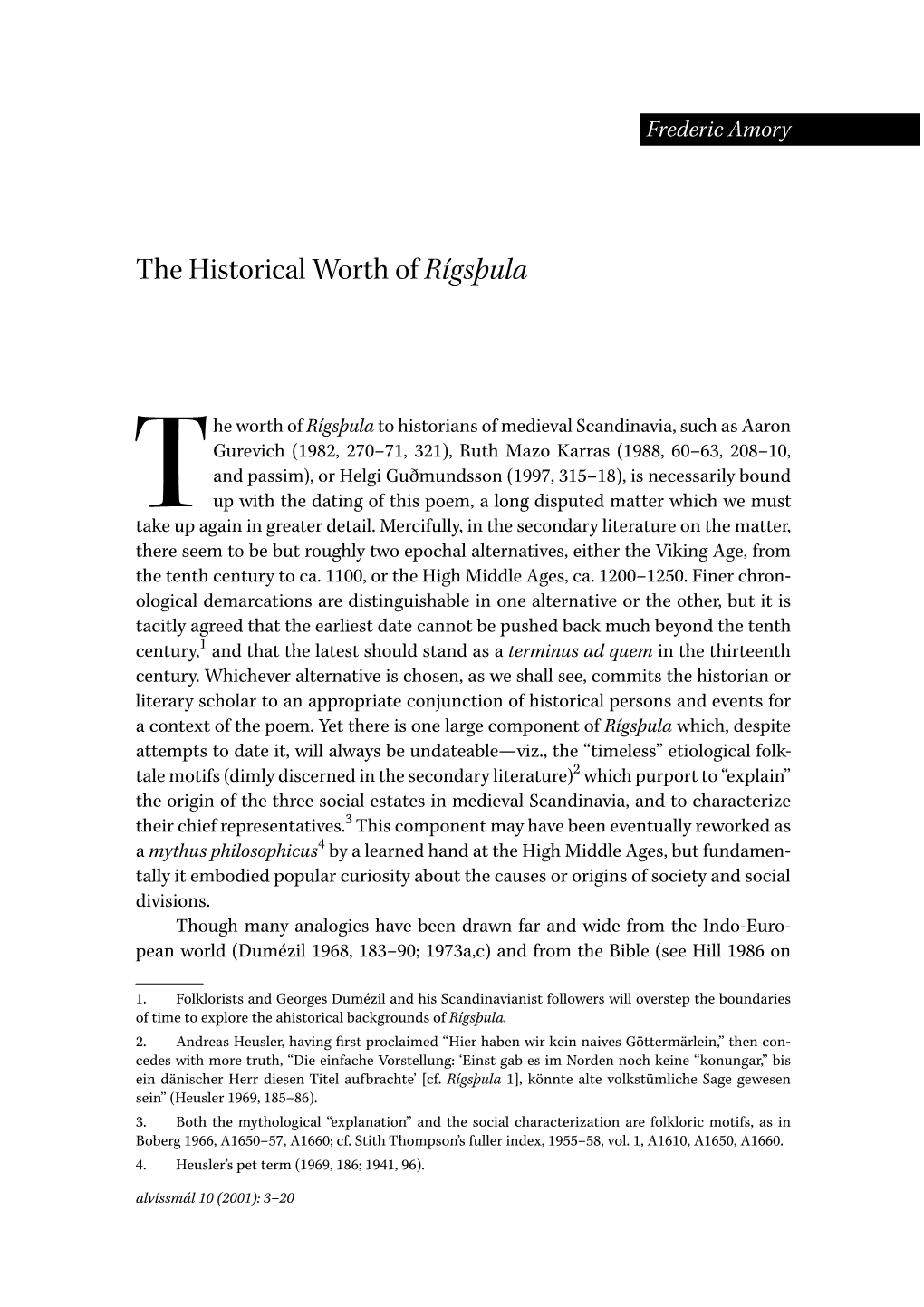 The Historical Worth of Rígsþula