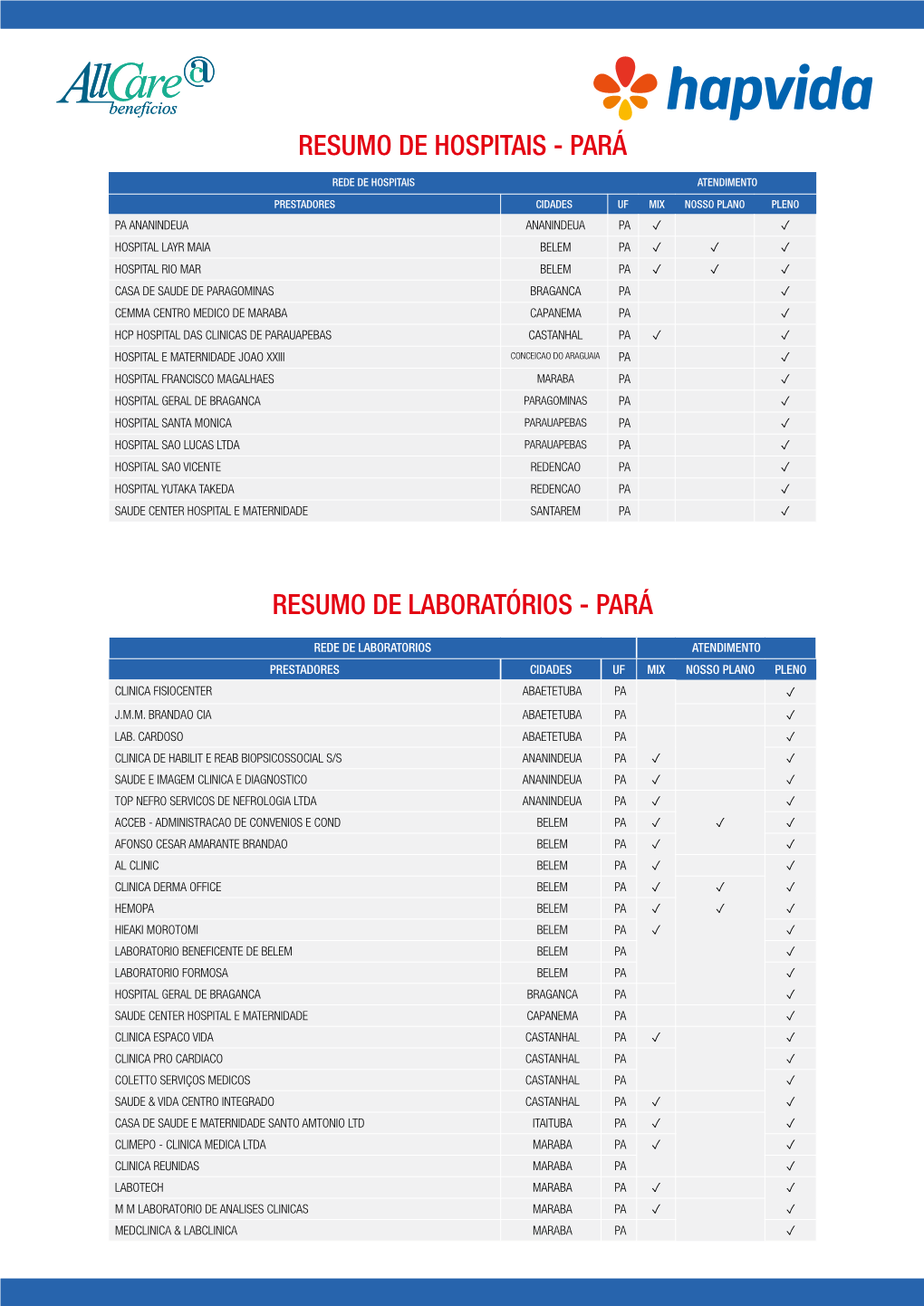 Resumo De Hospitais - Pará