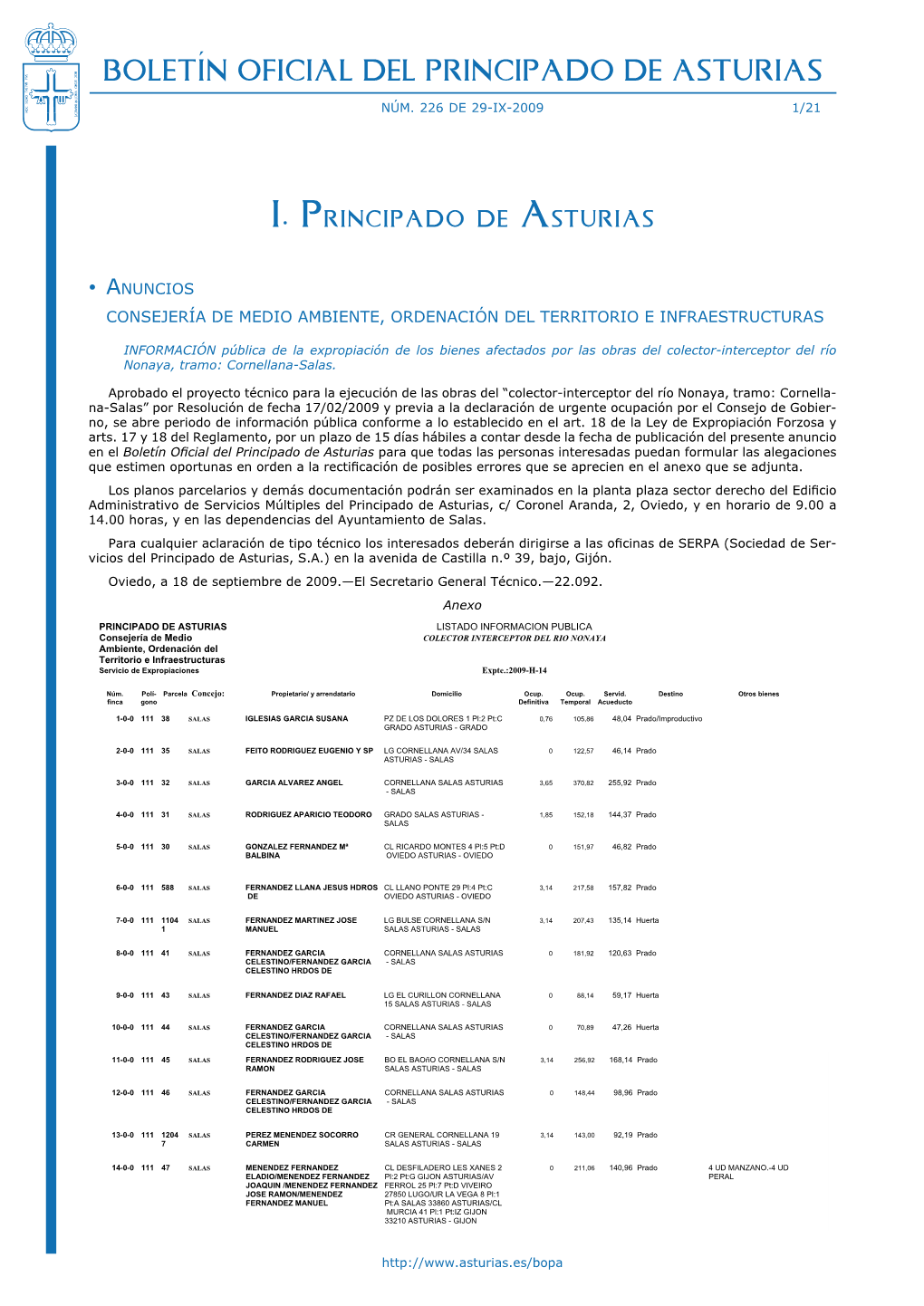 Boletín Oficial Del Principado De Asturias