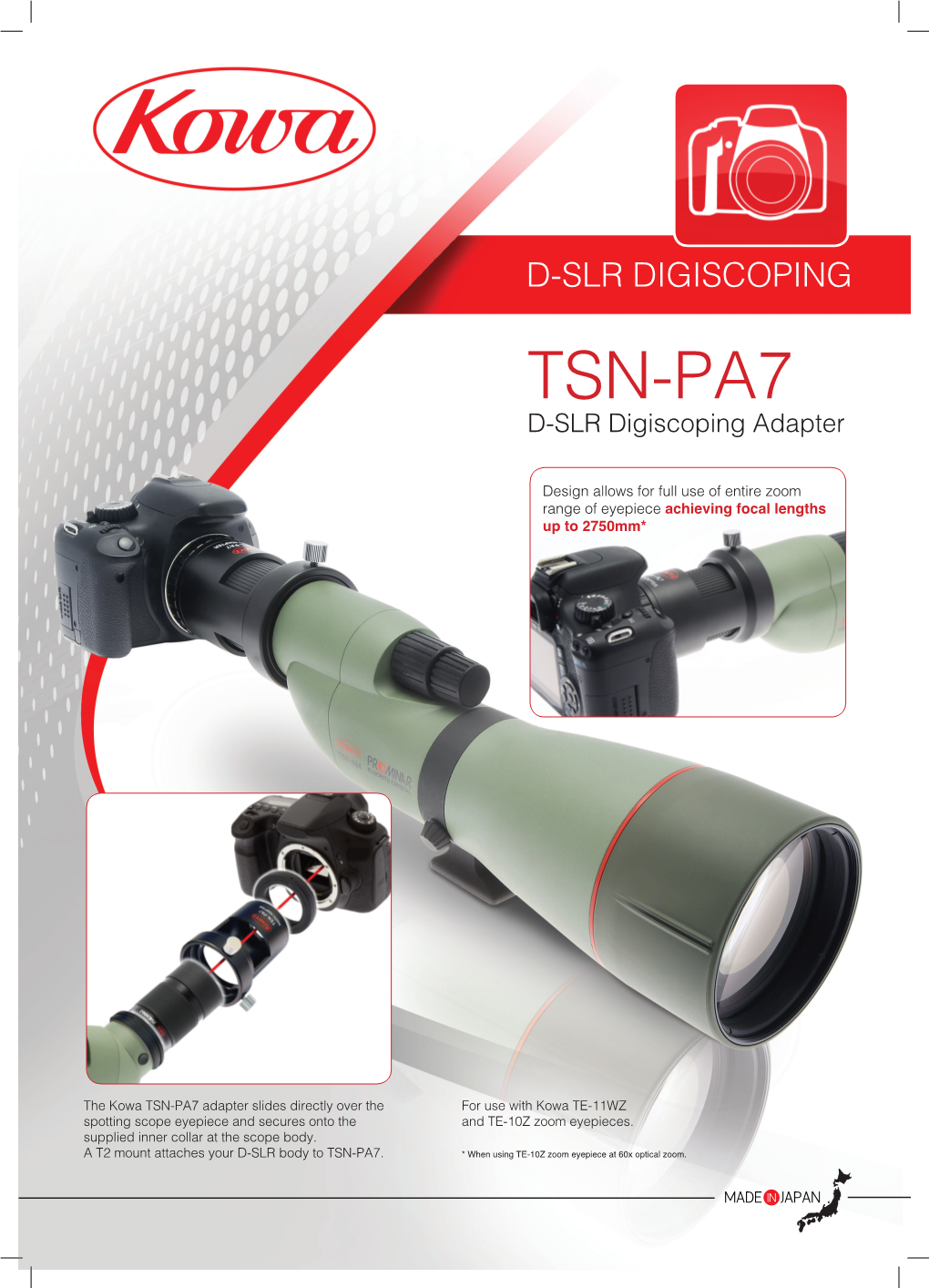 TSN-PA7 D-SLR Digiscoping Adapter