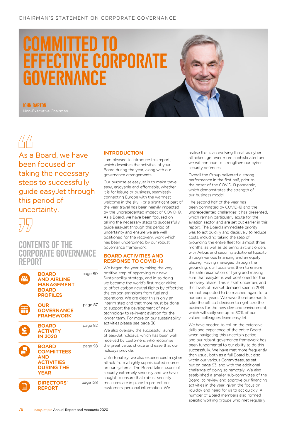 COMMITTED to Effective Corporate Governance