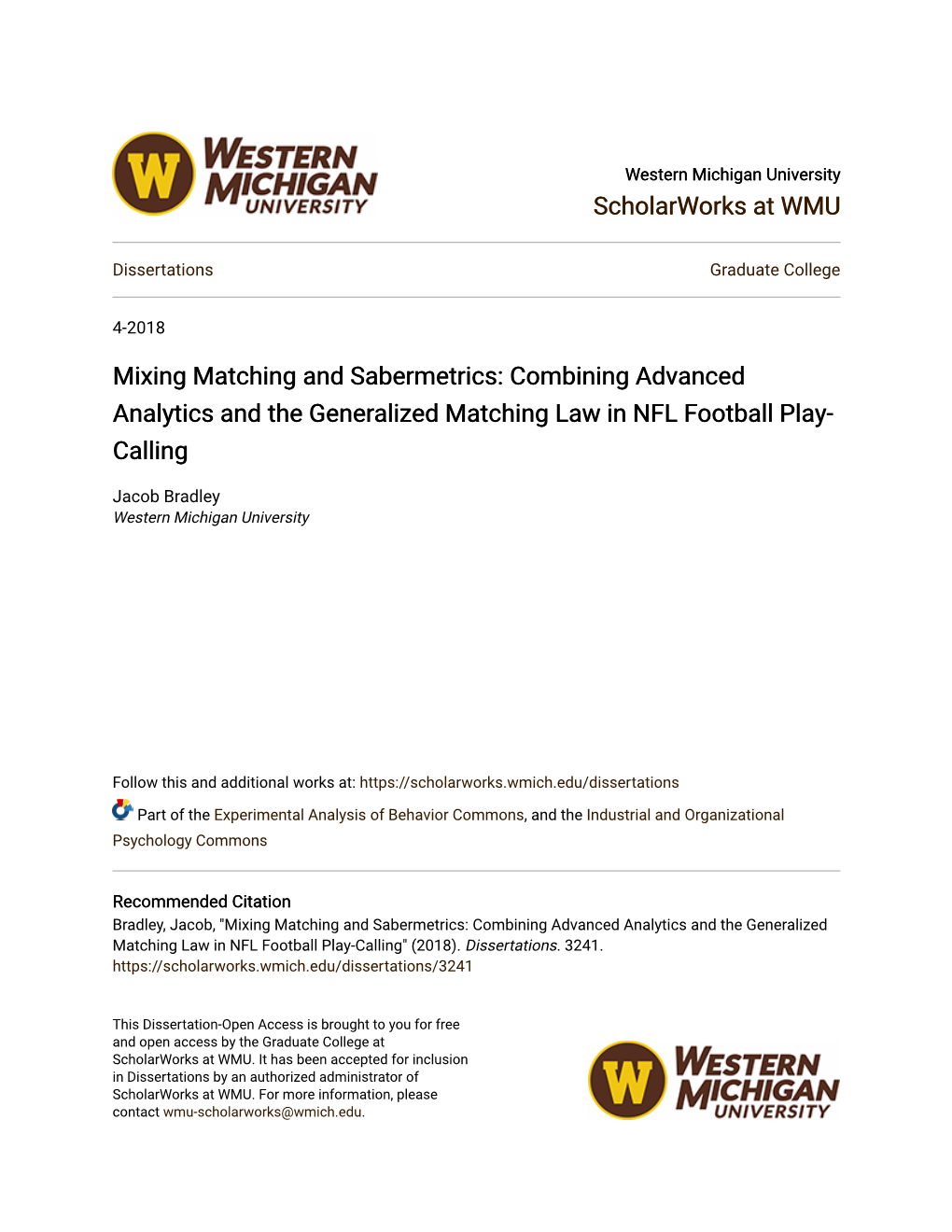 Combining Advanced Analytics and the Generalized Matching Law in NFL Football Play- Calling