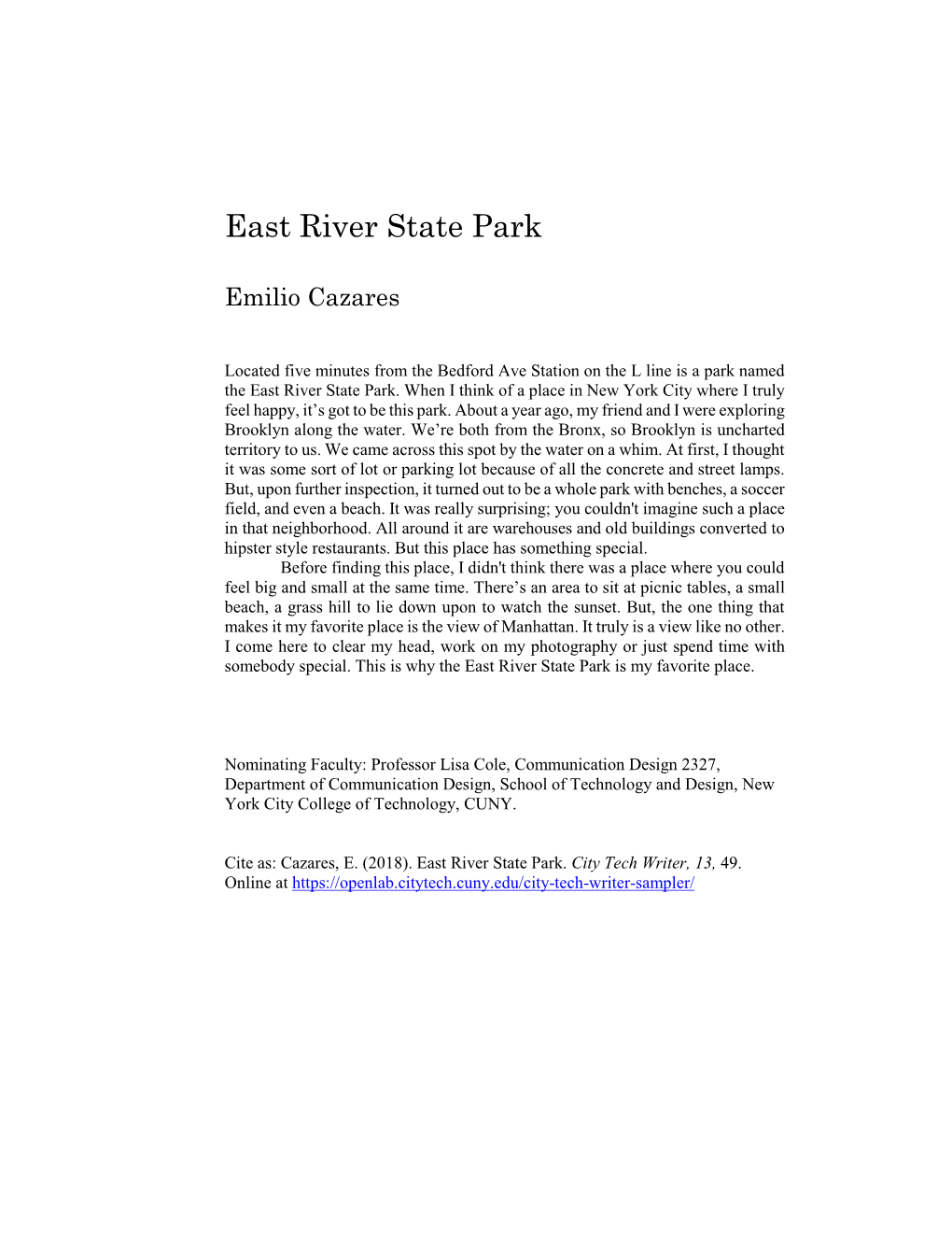 East River State Park