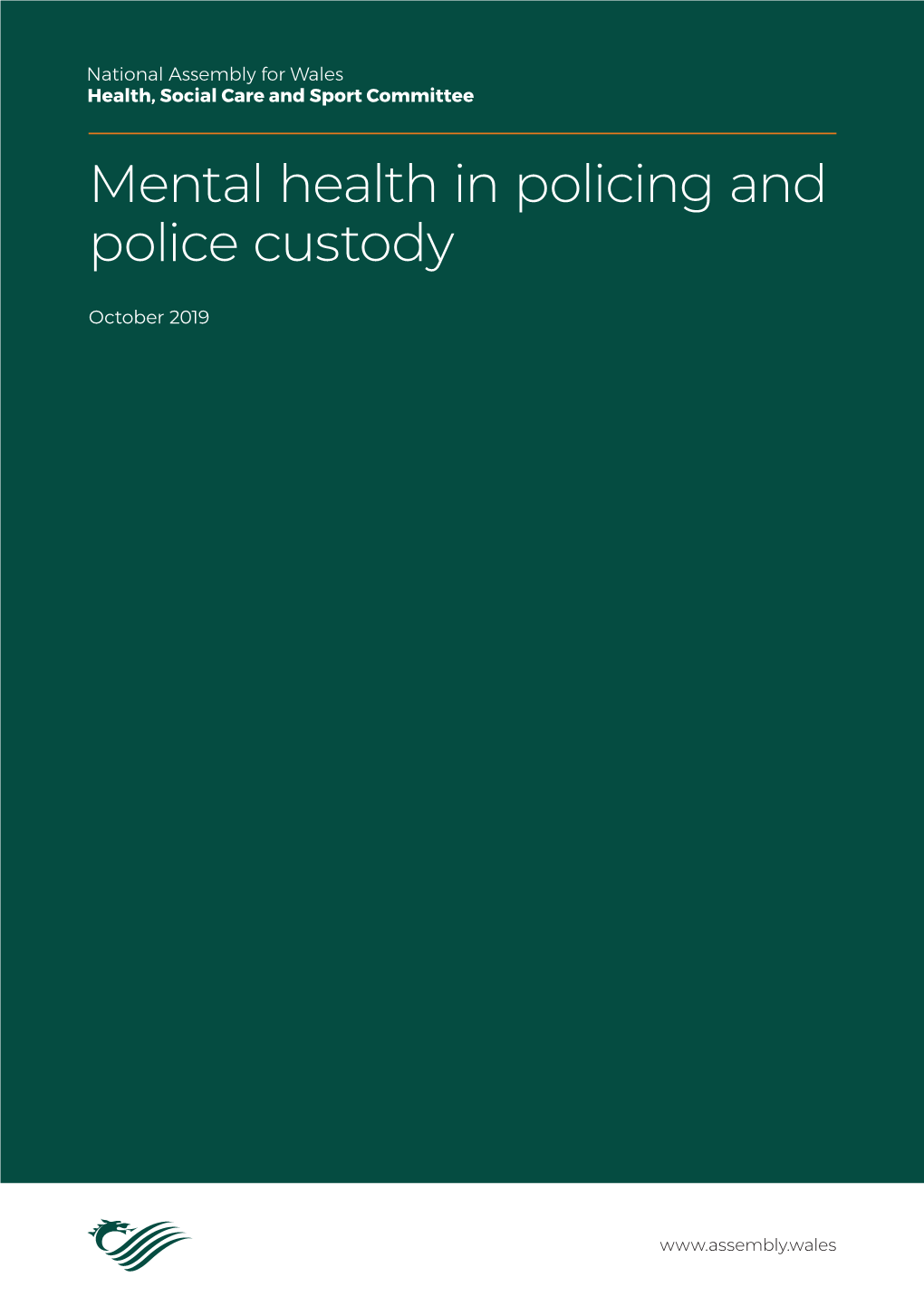 Mental Health in Policing and Police Custody