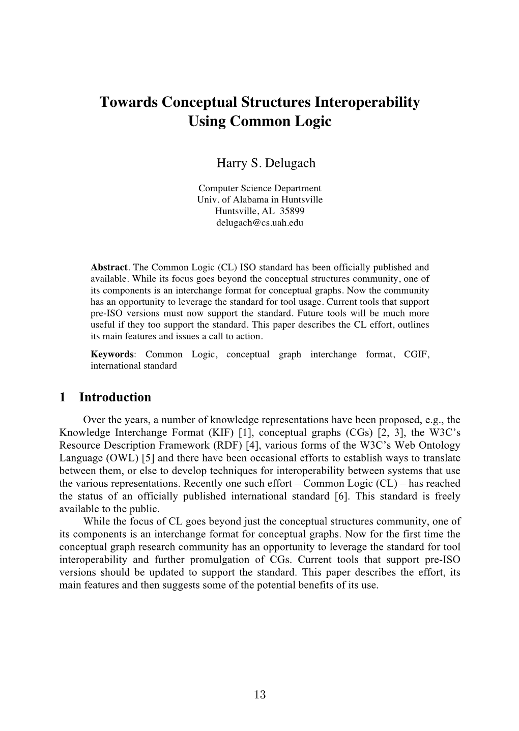 Towards Conceptual Structures Interoperability Using Common Logic