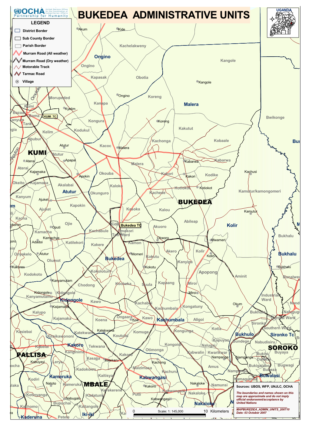 Bukedea Administrative Units