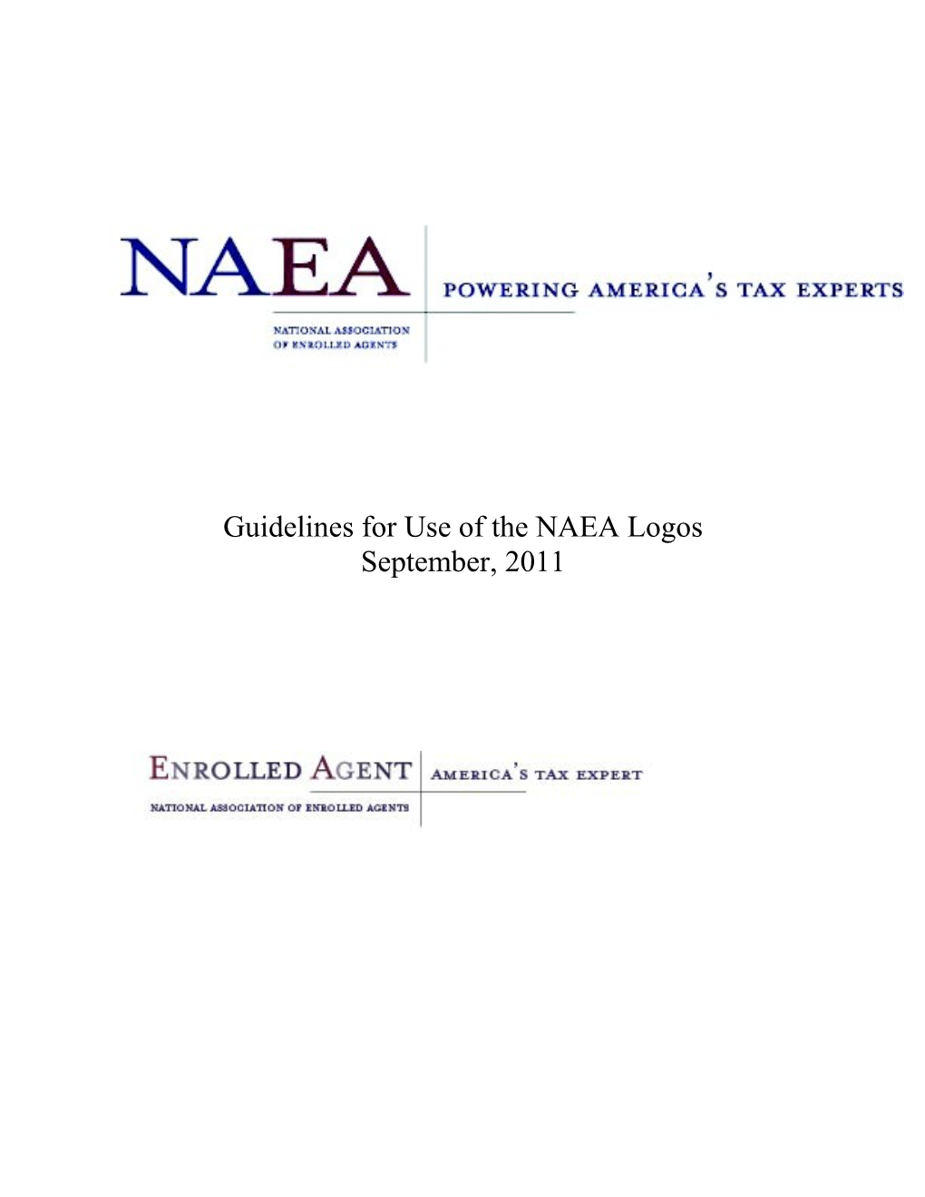 Guidelines for Use of the NAEA Logos