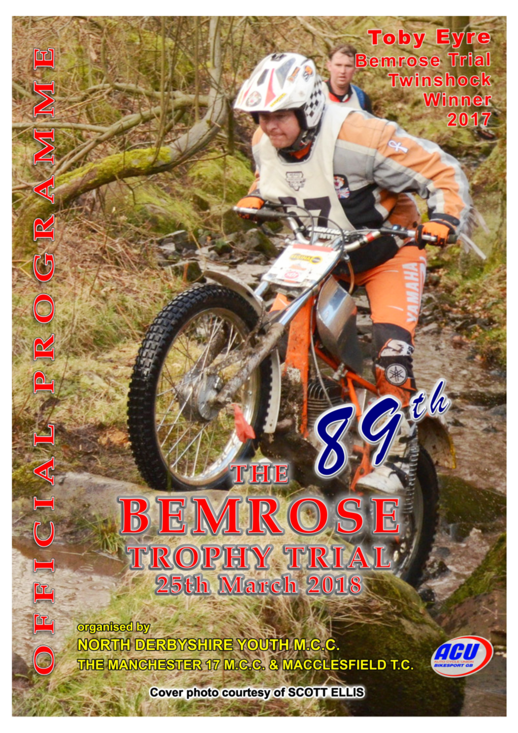 THE 89Th BEMROSE TROPHY TRIAL 9.00Am Sunday 25Th March 2018 Haslin Farm, Nr