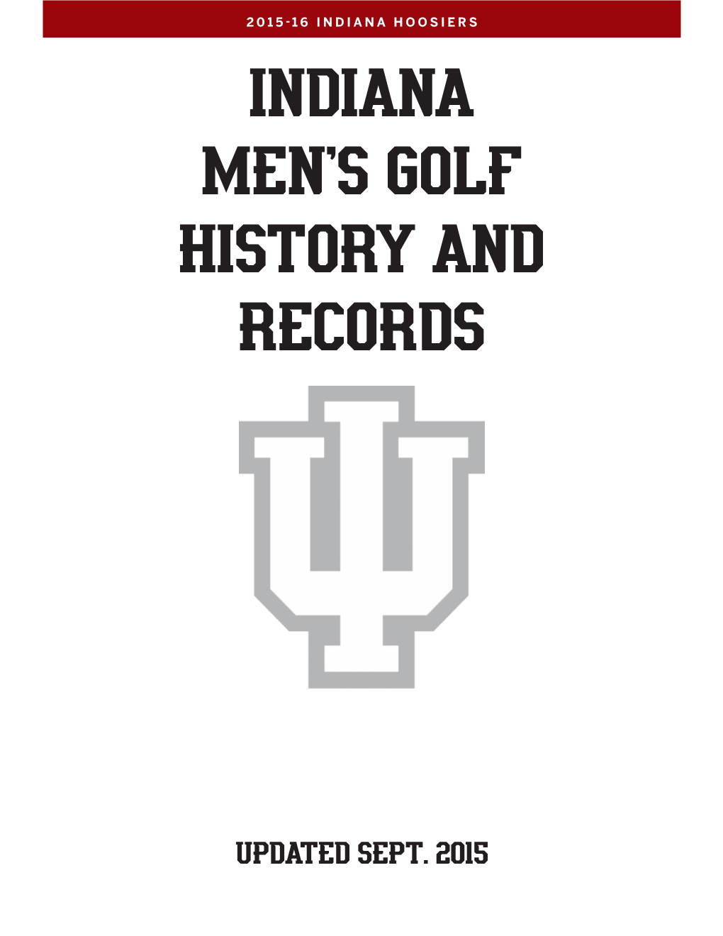 Indiana Men's Golf History and Records