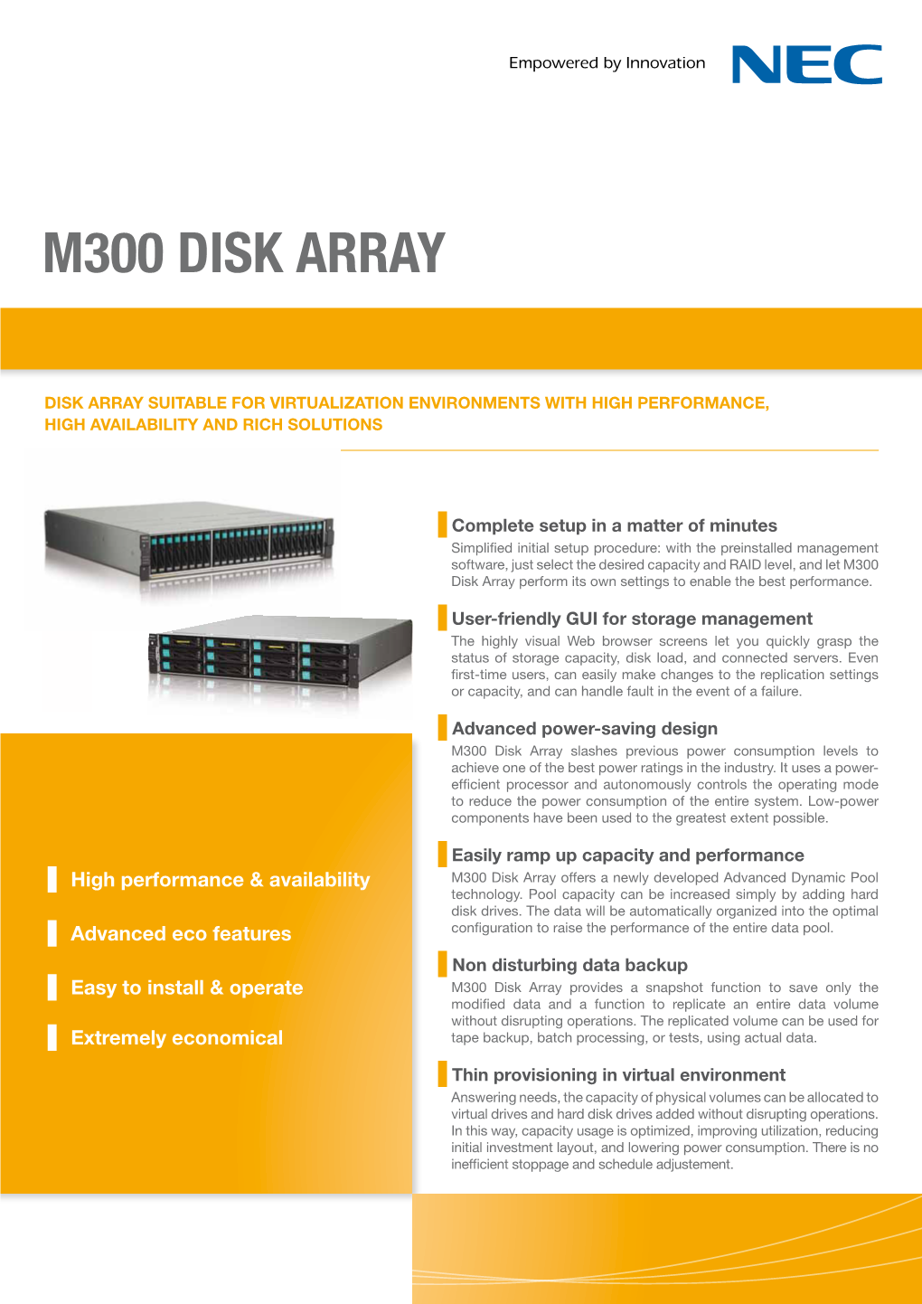 M300 Disk Array