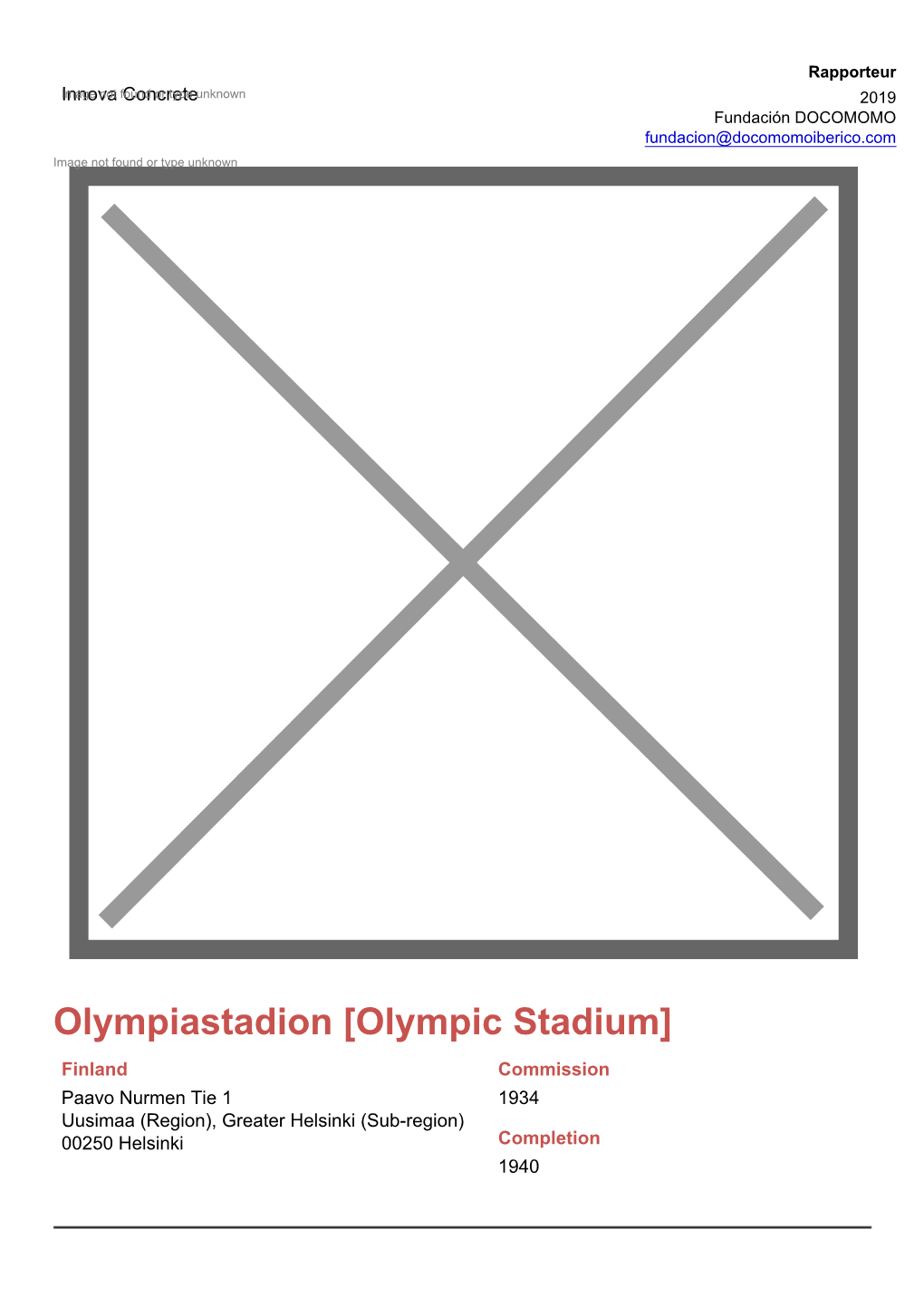 Olympiastadion [Olympic Stadium]