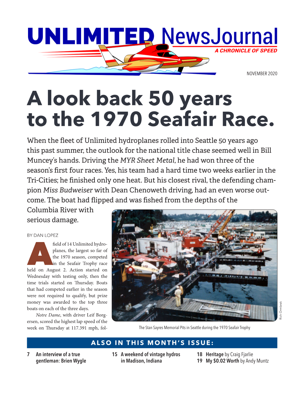 A Look Back 50 Years to the 1970 Seafair Race
