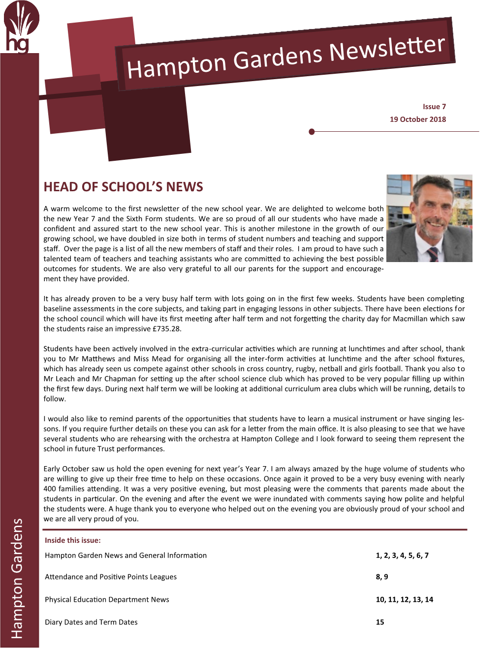 Head of School's News