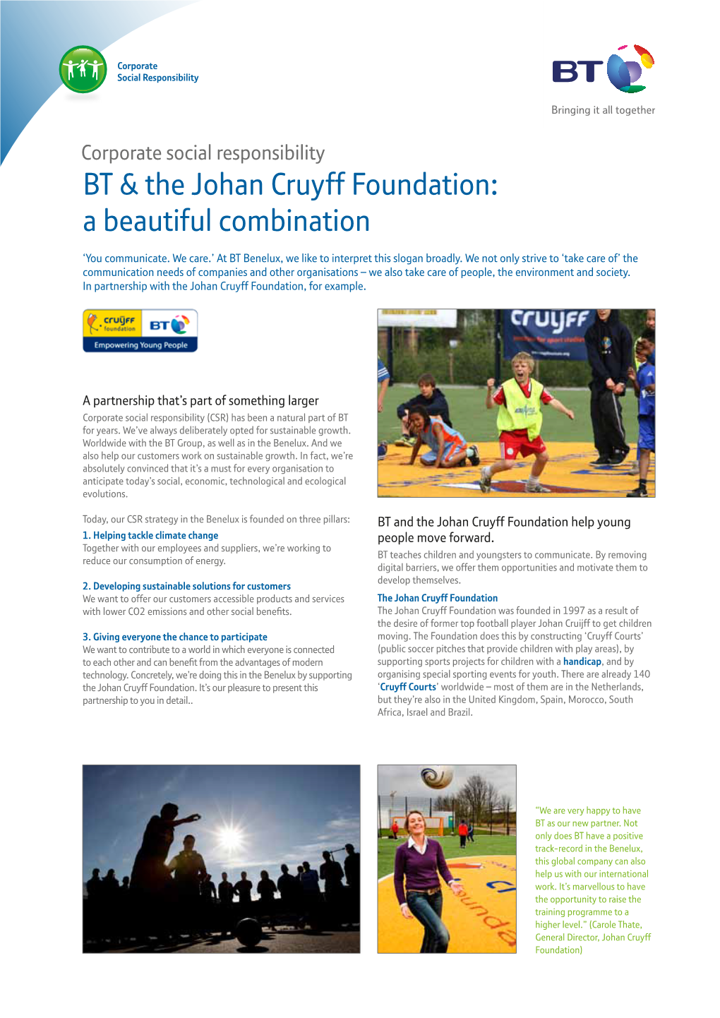 BT & the Johan Cruyff Foundation