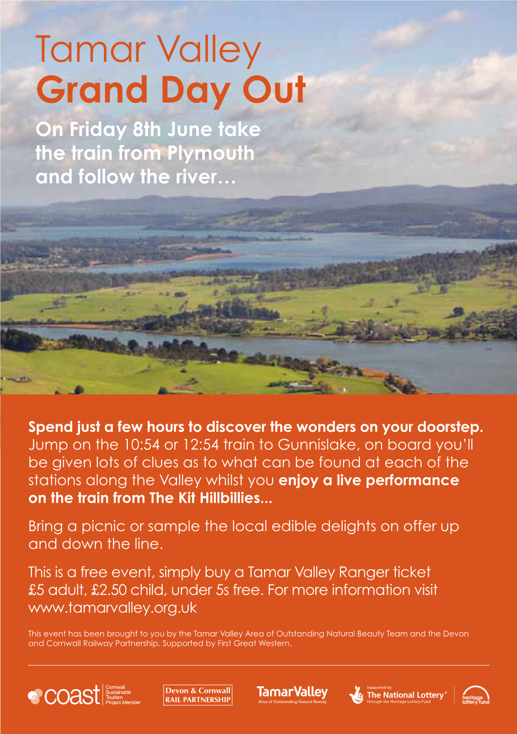 Tamar Valley Grand Day out on Friday 8Th June Take the Train from Plymouth and Follow the River…