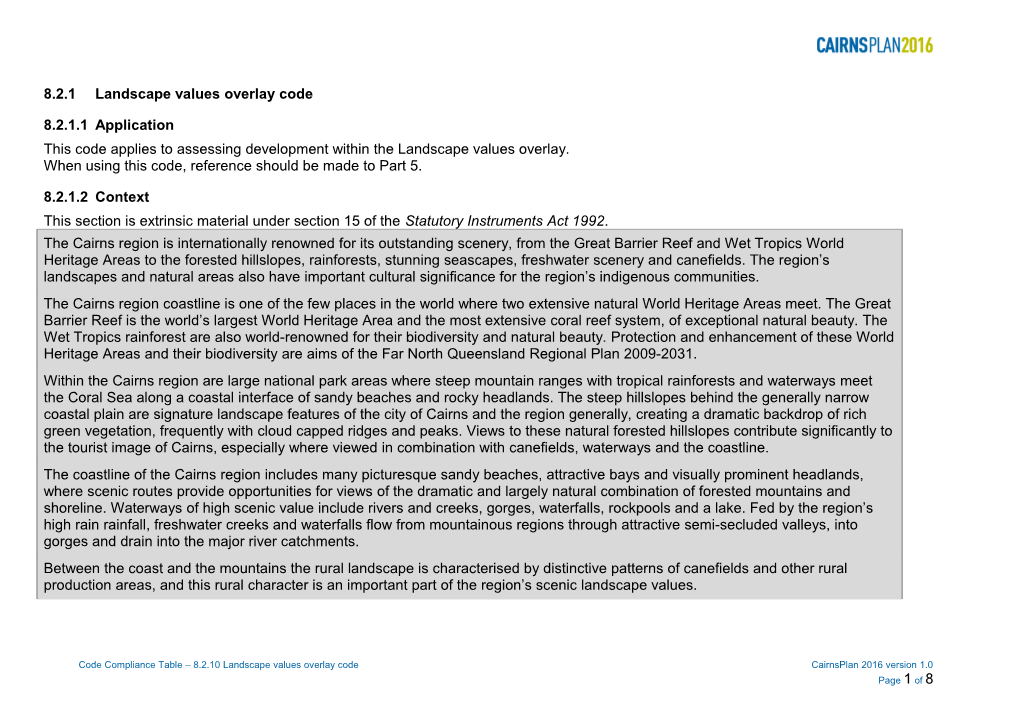 Cairns Region Planning Scheme s3