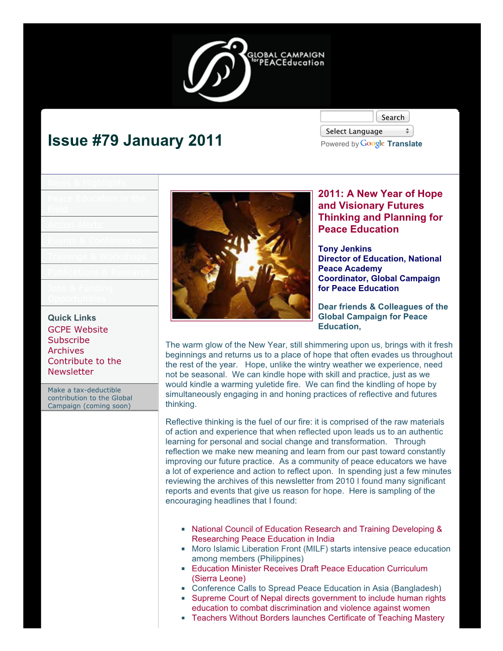 Issue #79 January 2011 Powered by Translate