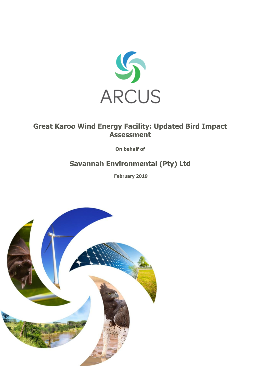Great Karoo Wind Energy Facility: Updated Bird Impact Assessment