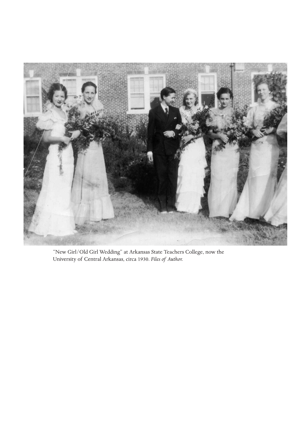“New Girl/Old Girl Wedding” at Arkansas State Teachers College, Now the University of Central Arkansas, Circa 1930
