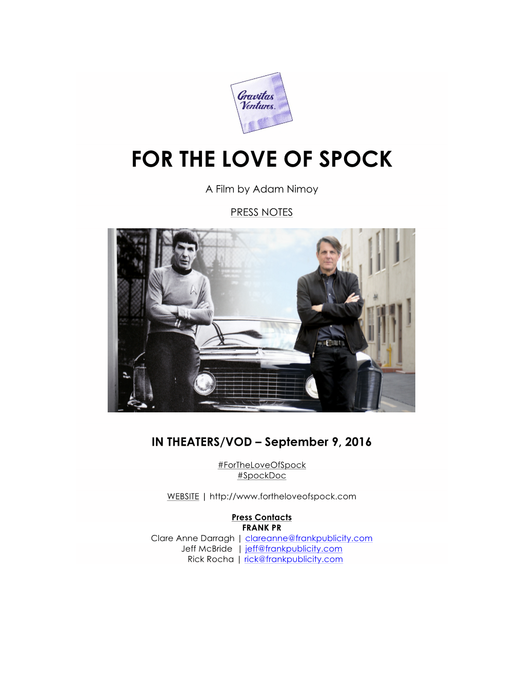 For the Love of Spock