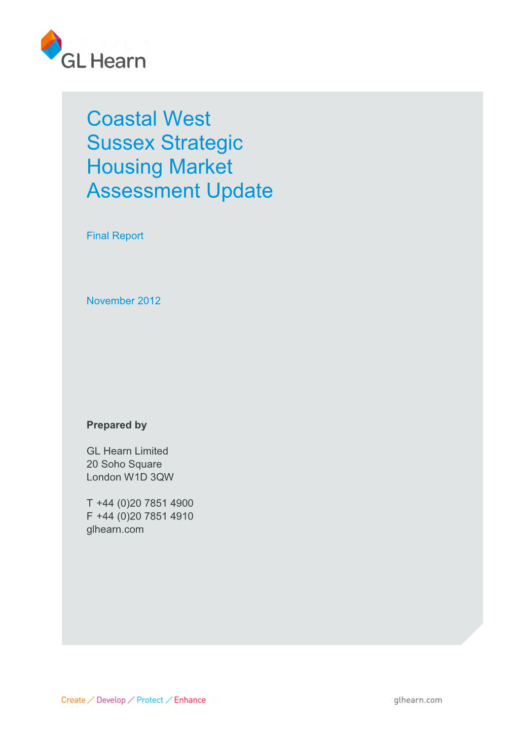 Coastal West Sussex Strategic Housing Market Assessment Update