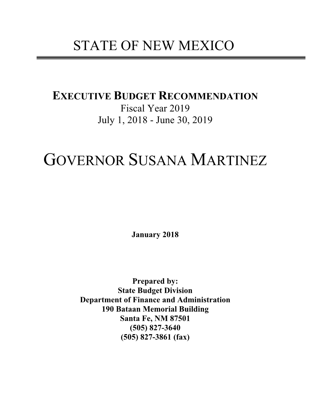 State of New Mexico Governor Susana Martinez