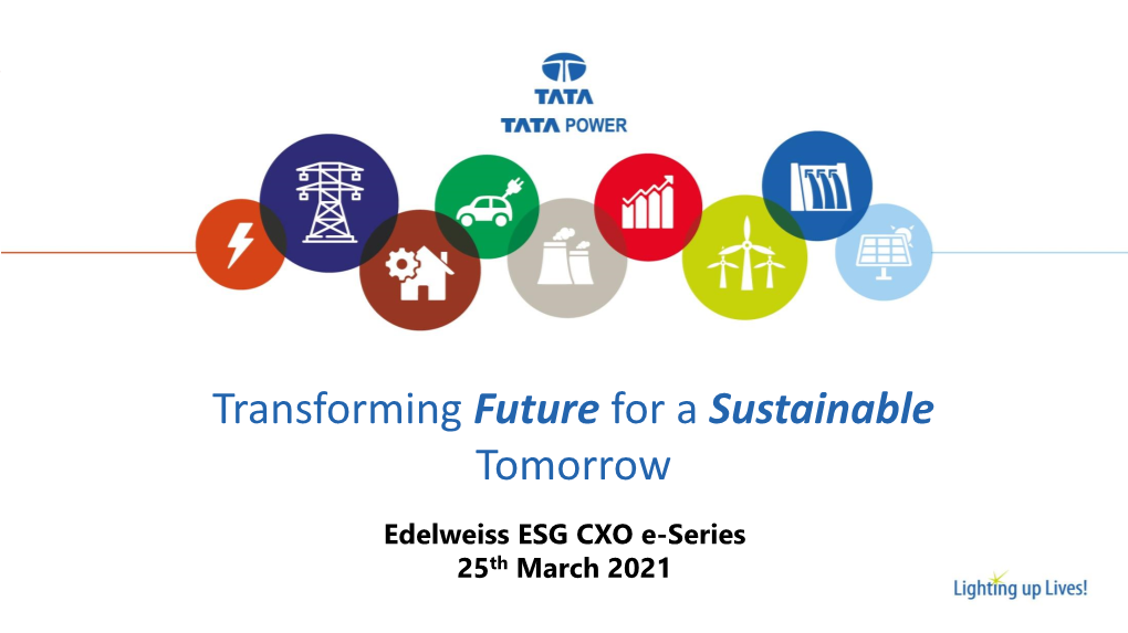 Transforming Future for a Sustainable Tomorrow