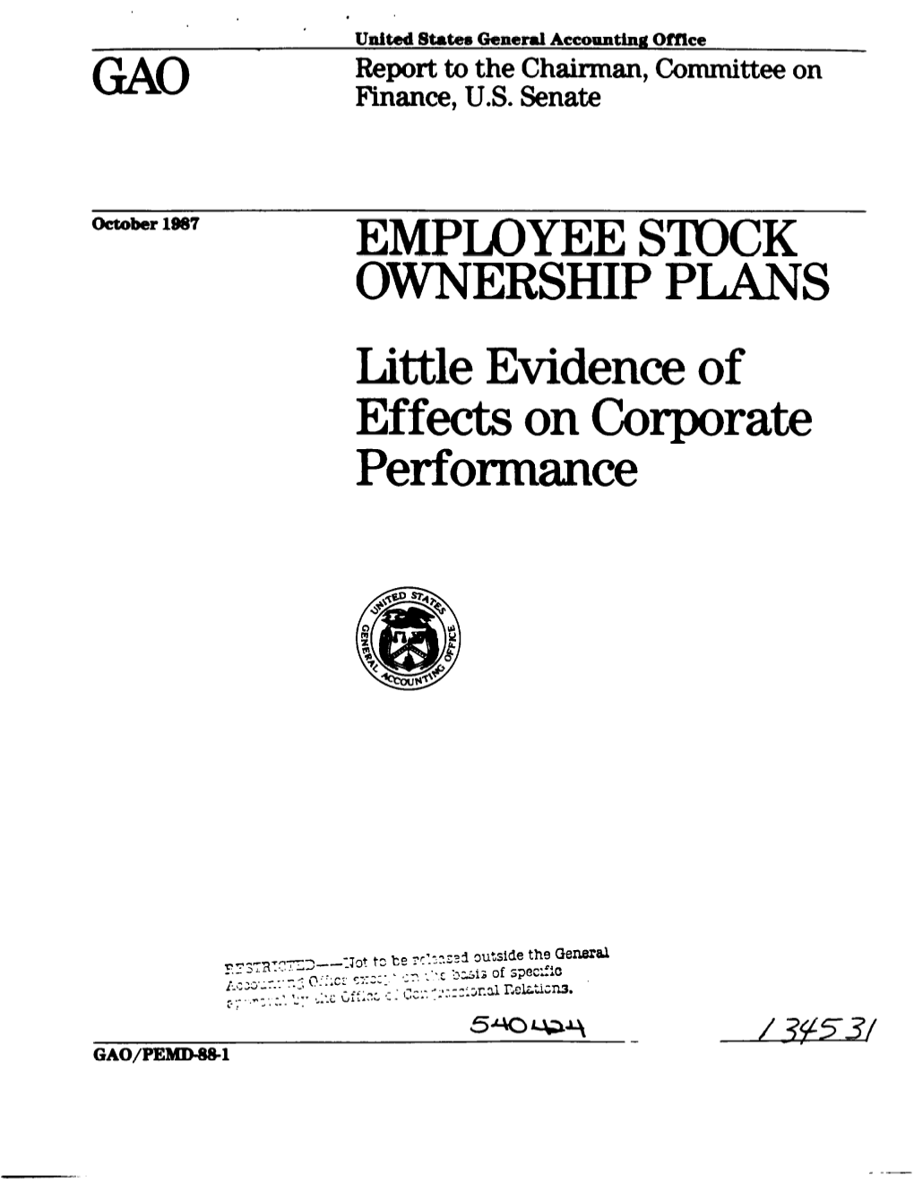 PEMD-88-1 Employee Stock Ownership Plans