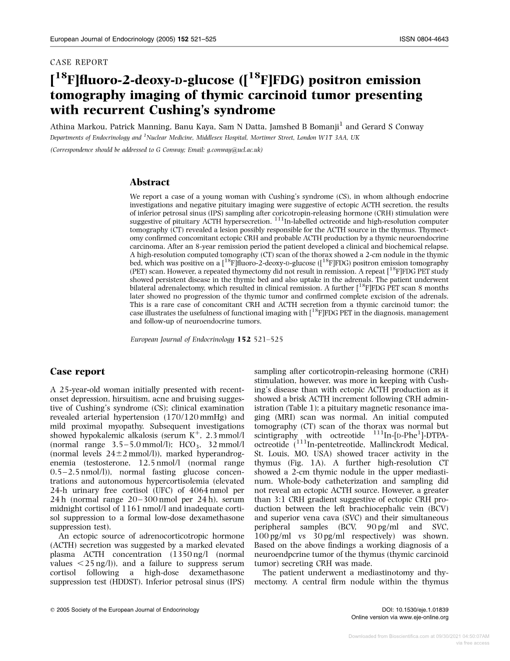 Positron Emission Tomography Imaging of Thymic Carcinoid Tumor Presenting with Recurrent