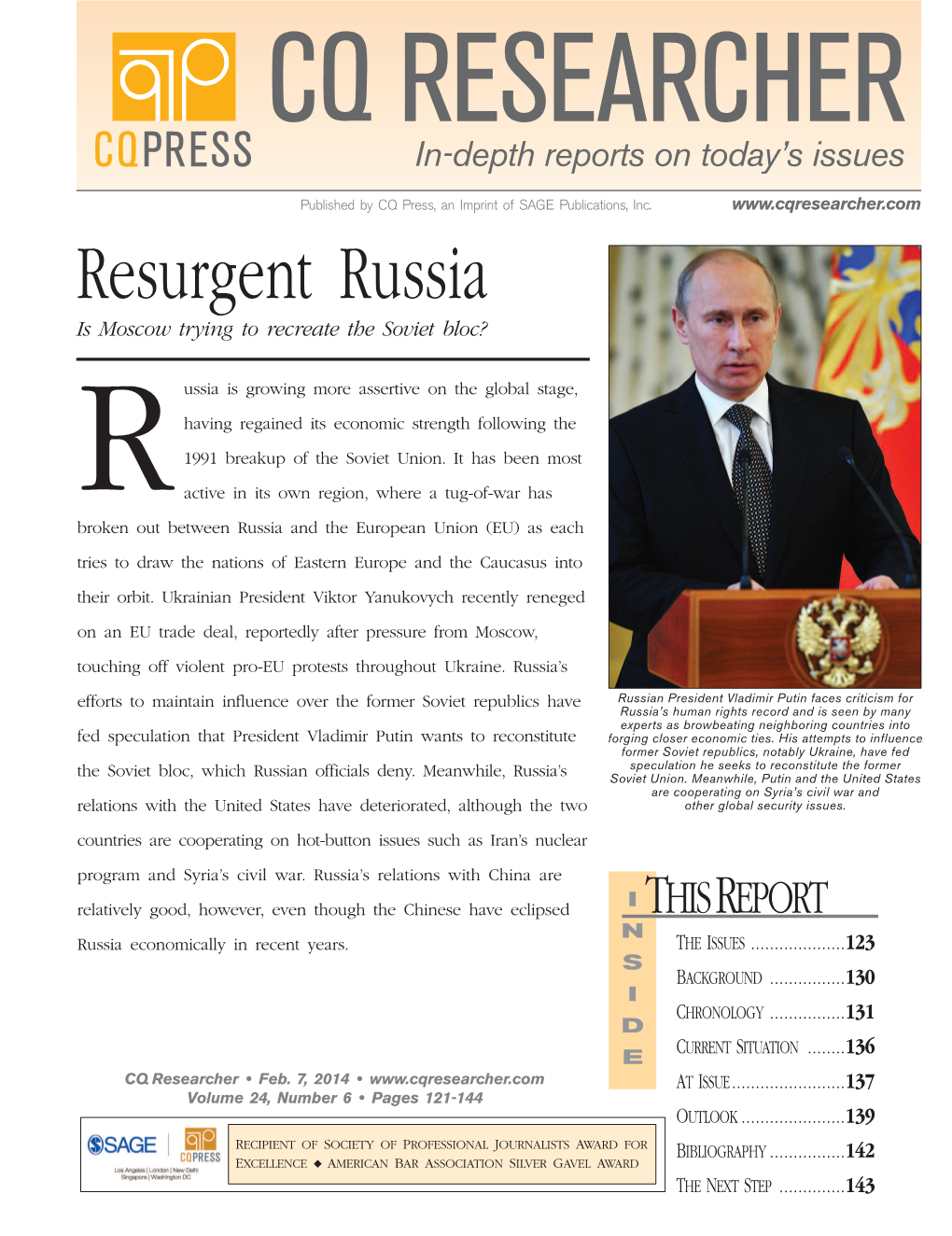 CQR Resurgent Russia