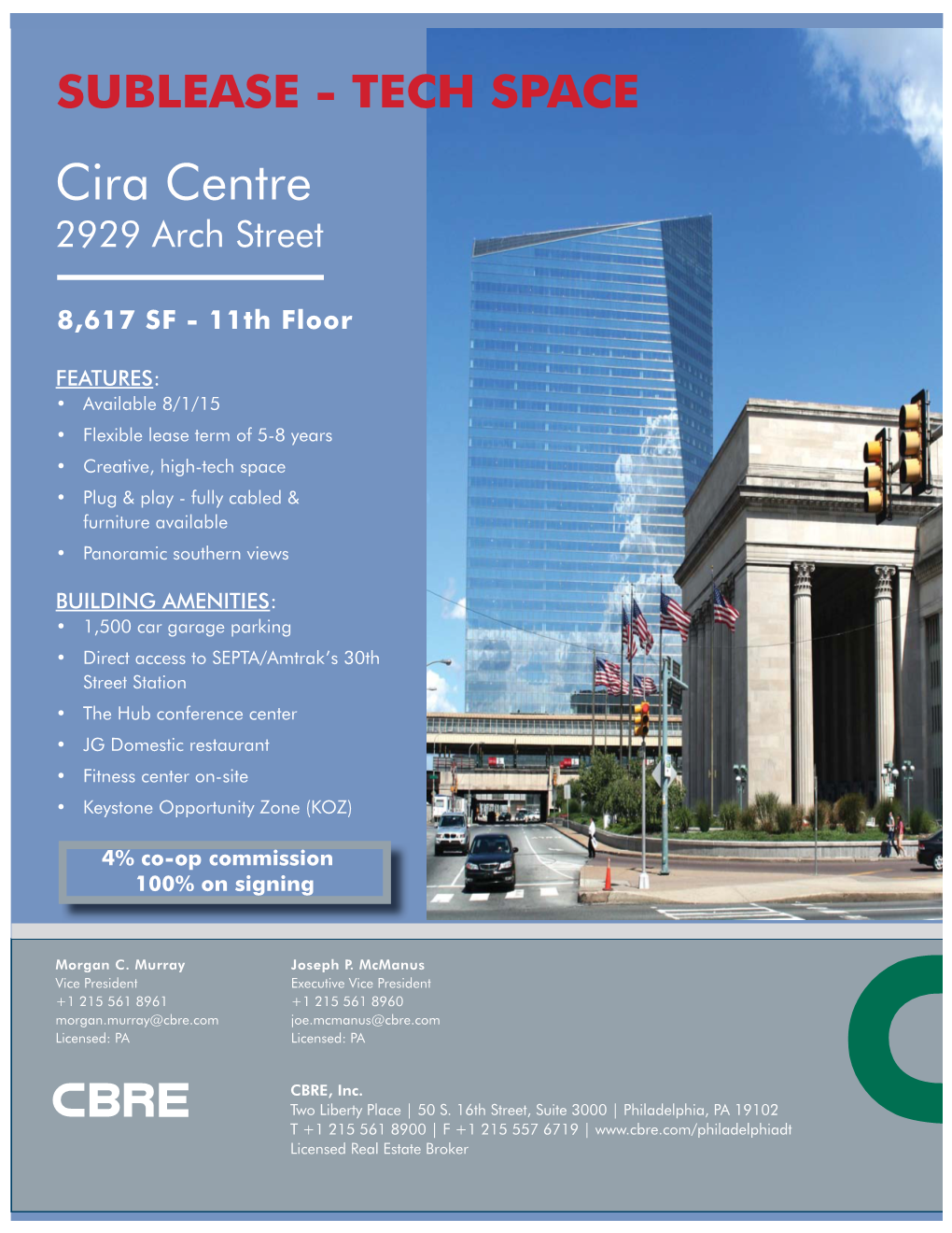 Cira Centre Sublease Flyer-8617 SF