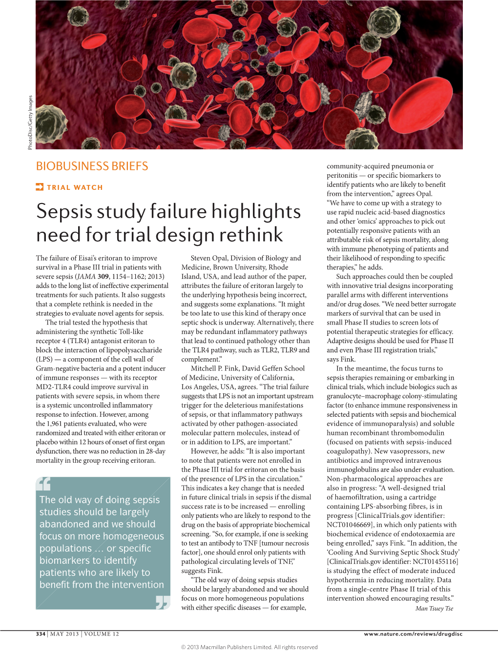 Sepsis Study Failure Highlights Need for Trial Design Rethink