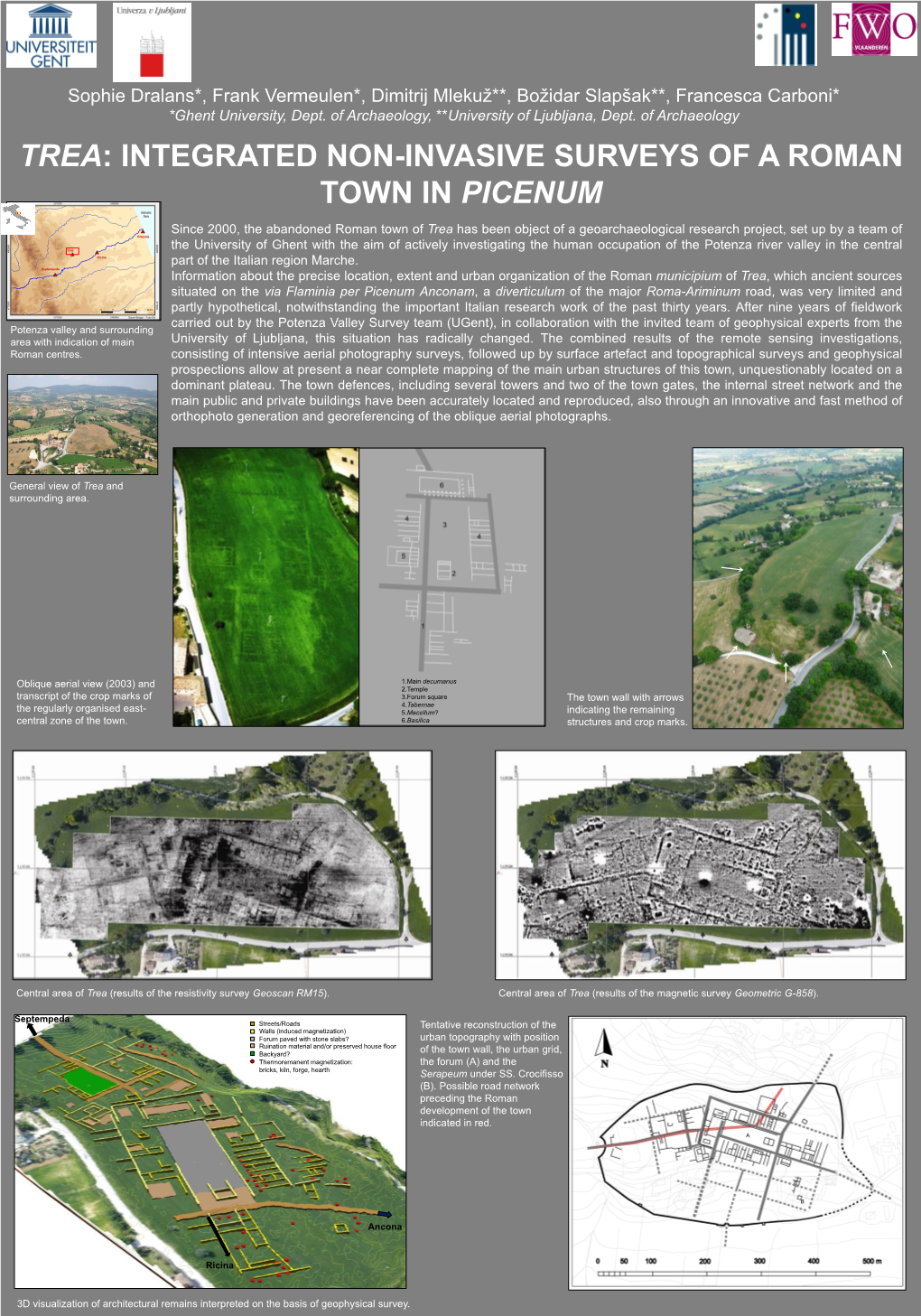 Trea: Integrated Non-Invasive Surveys of a Roman Town in Picenum