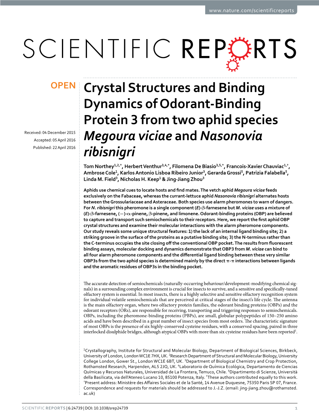 Crystal Structures and Binding Dynamics of Odorant-Binding