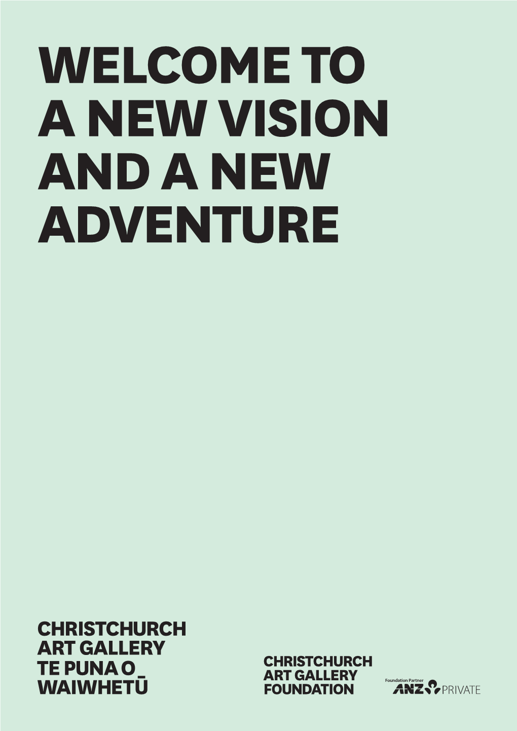 Welcome to a New Vision and a New Adventure