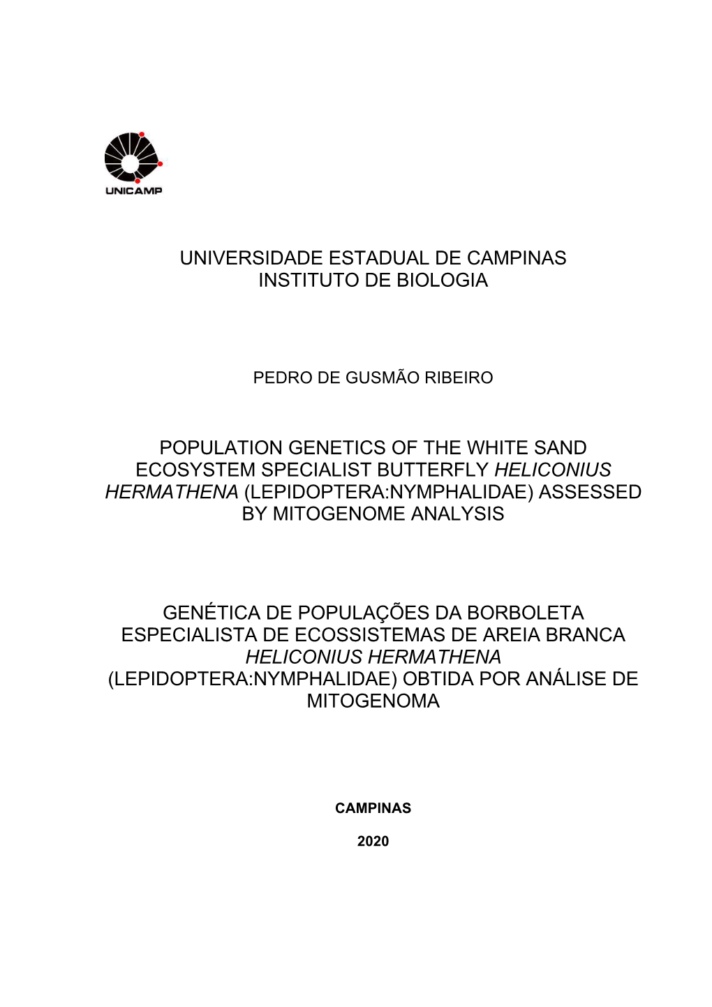 Heliconius Hermathena (Lepidoptera:Nymphalidae) Assessed by Mitogenome Analysis