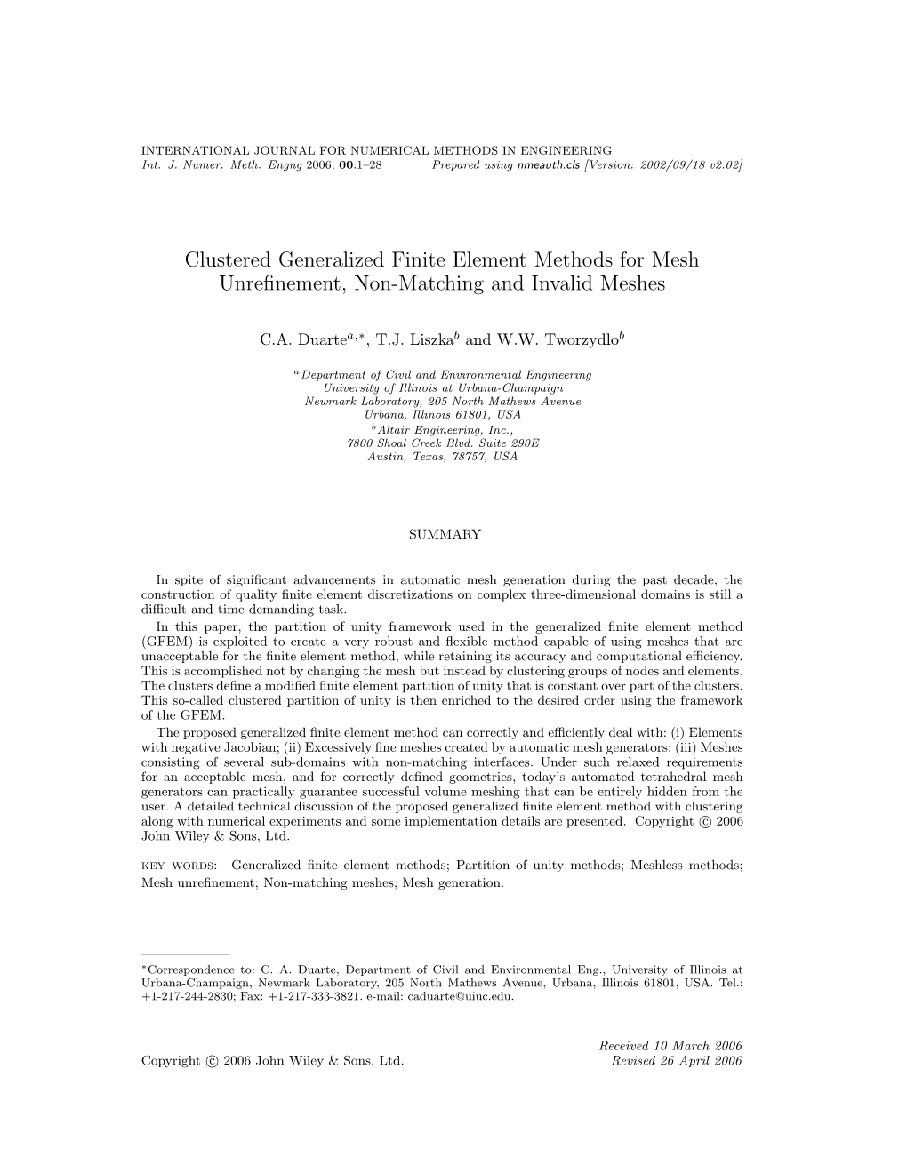 Clustered Generalized Finite Element Methods for Mesh Unrefinement