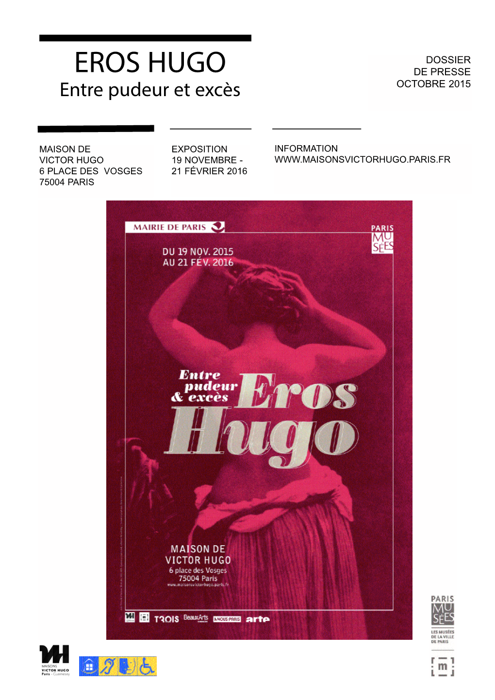 EROS HUGO DE PRESSE Entre Pudeur Et Excès OCTOBRE 2015