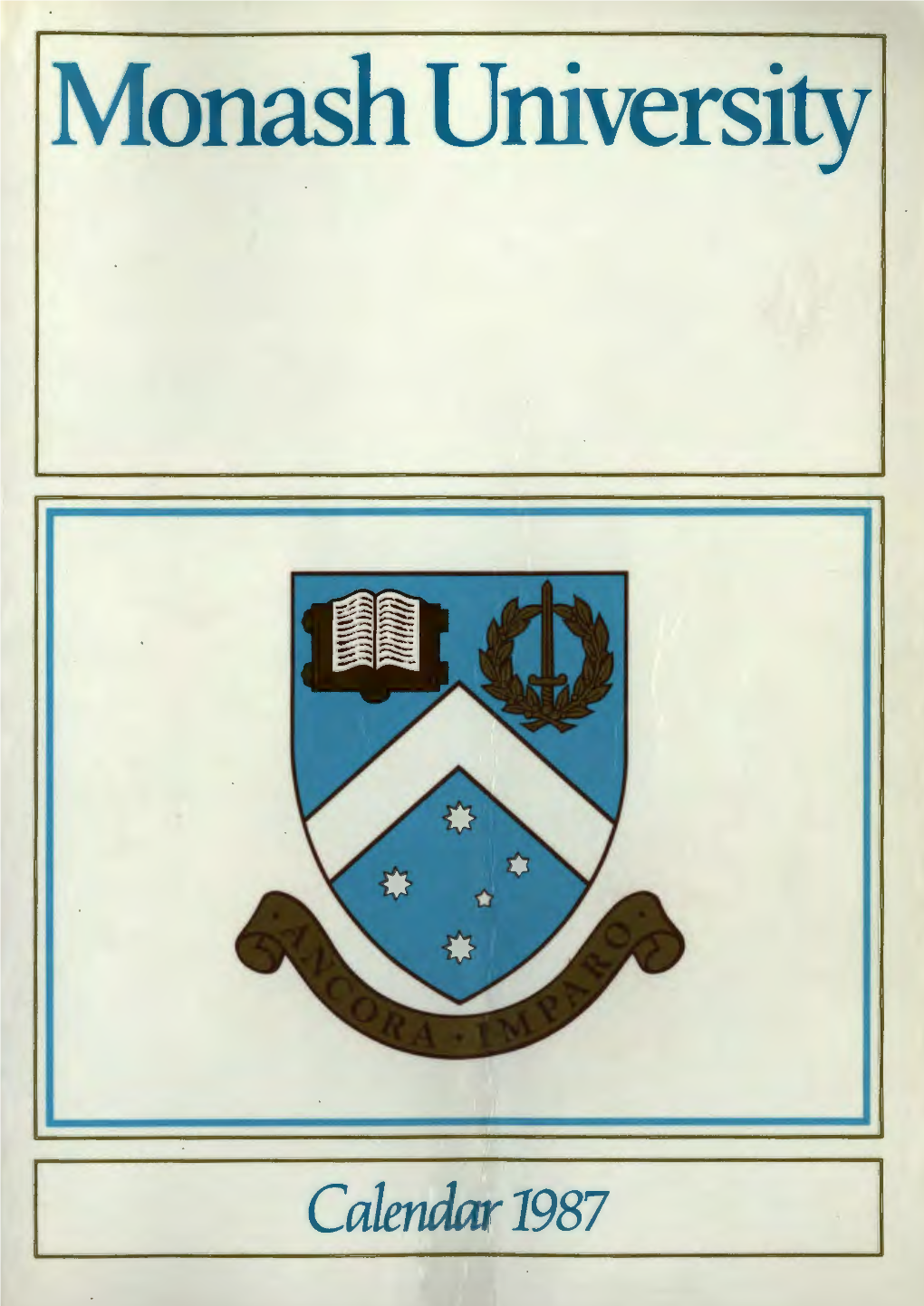 1987 Monash University Calendar Part 1