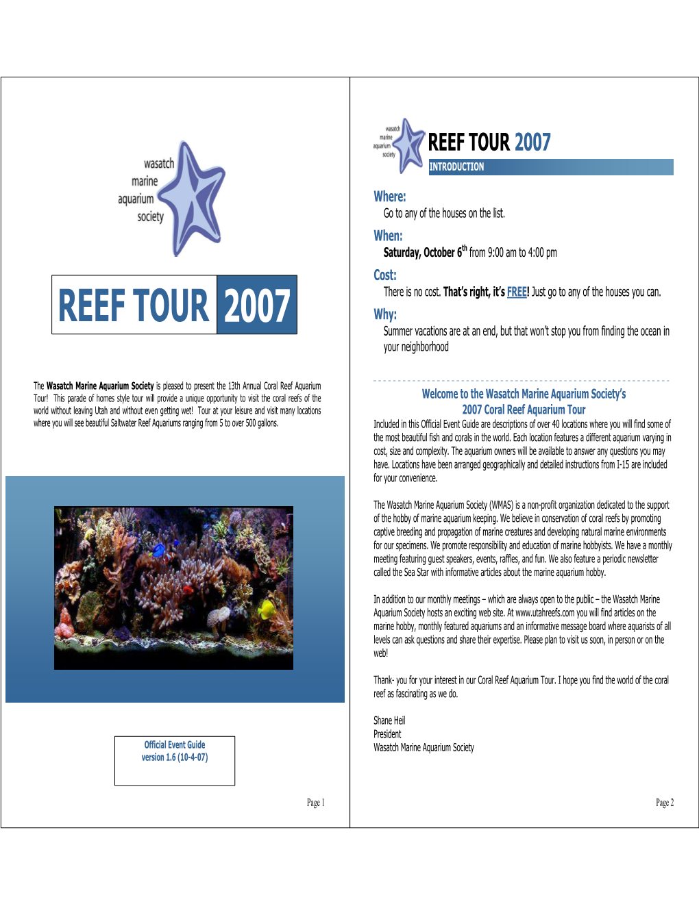 Reef Tour 2007