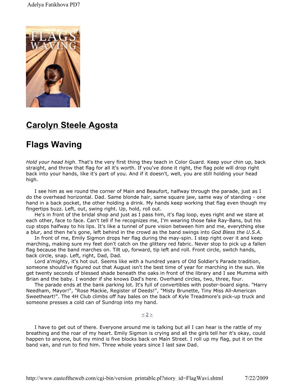 Carolyn Steele Agosta Flags Waving