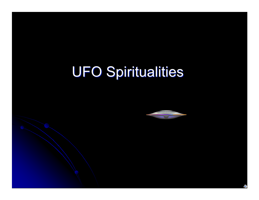 UFO Spiritualities