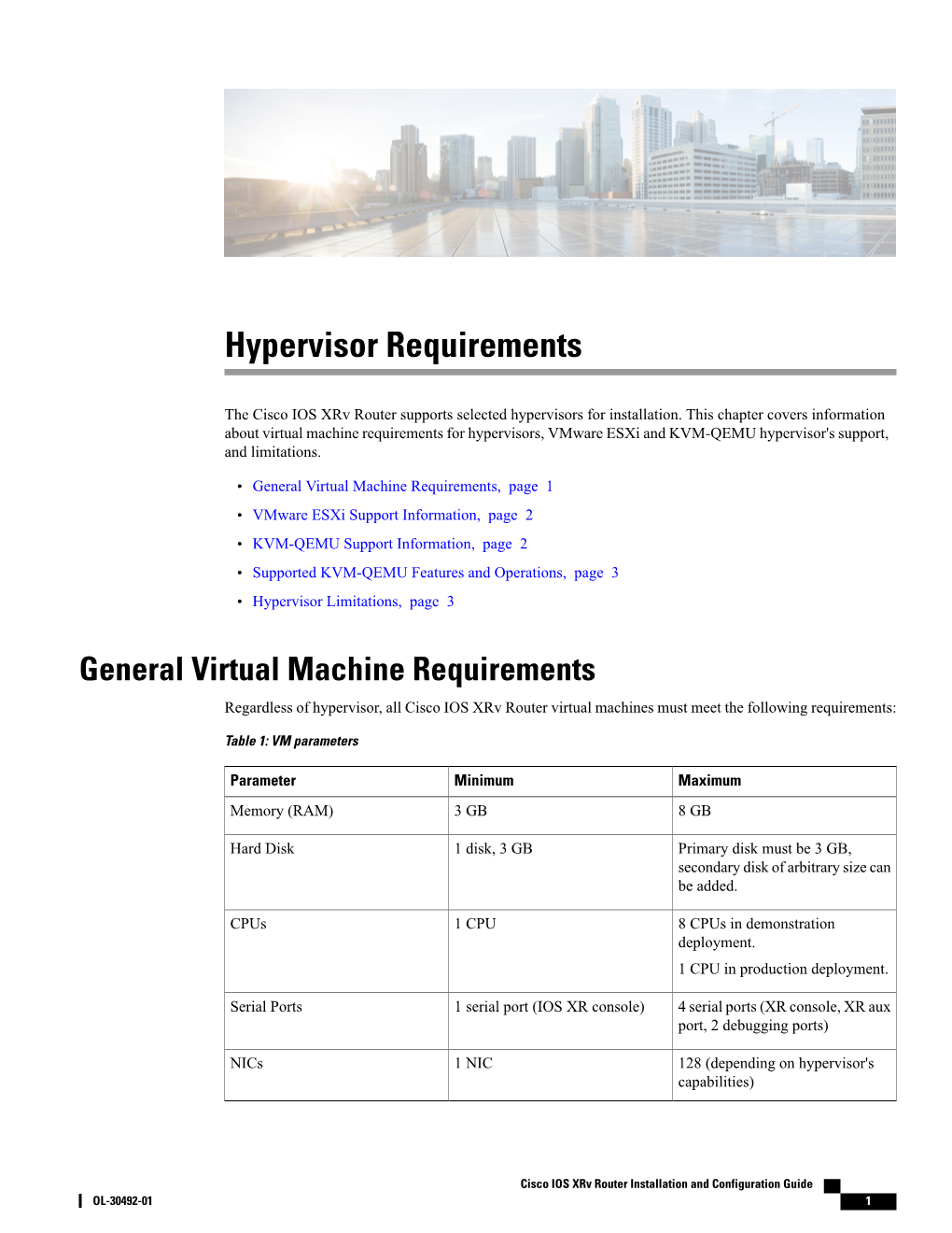 Hypervisor Requirements