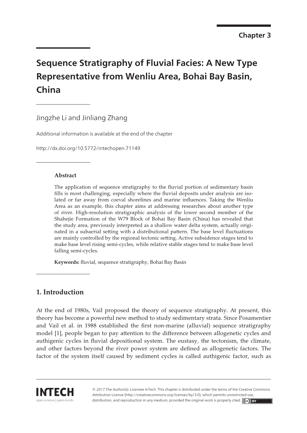 Sequence Stratigraphy of Fluvial Facies: a New Type Representative