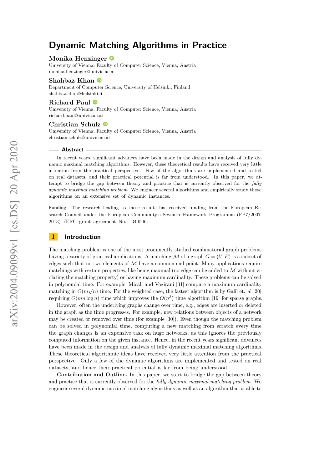 Dynamic Matching Algorithms in Practice