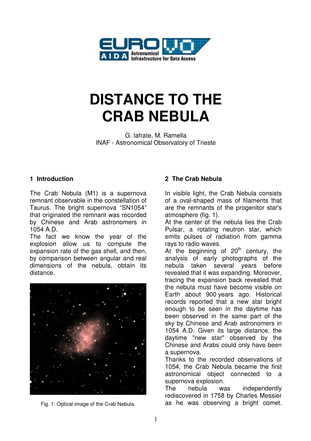 Distance to the Crab Nebula