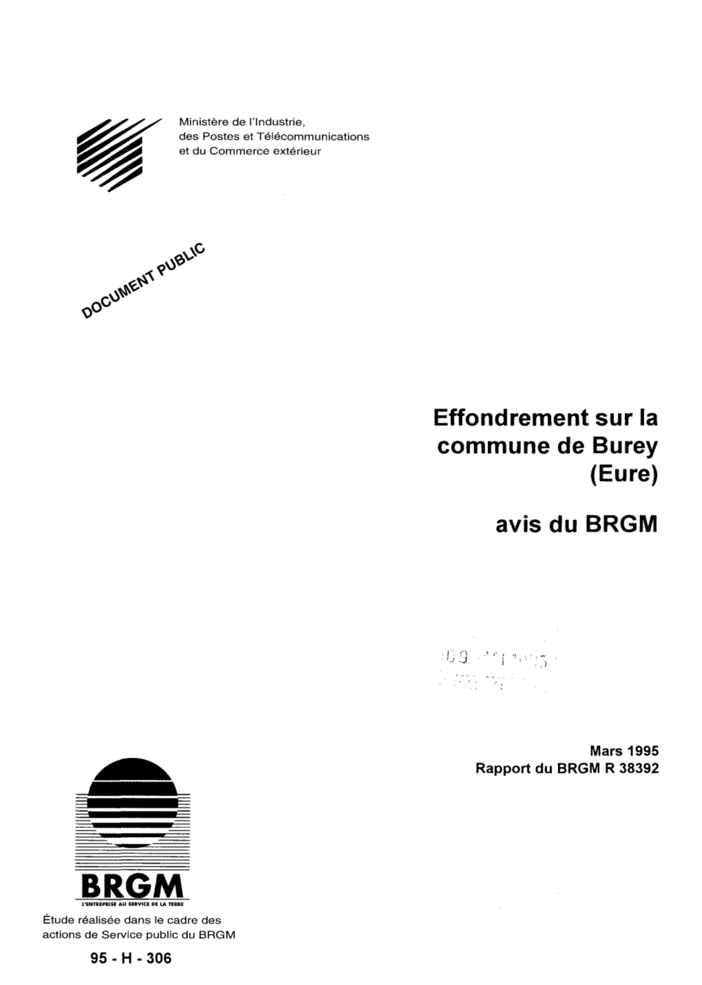 Effondrement Sur La Commune De Burey (Eure)