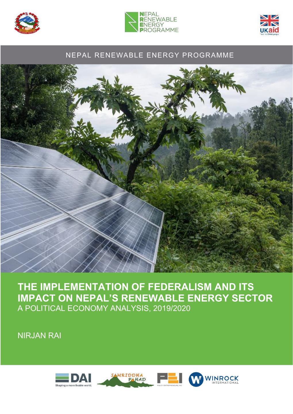 The Implementation of Federalism and Its Impact on Nepal's Renewable