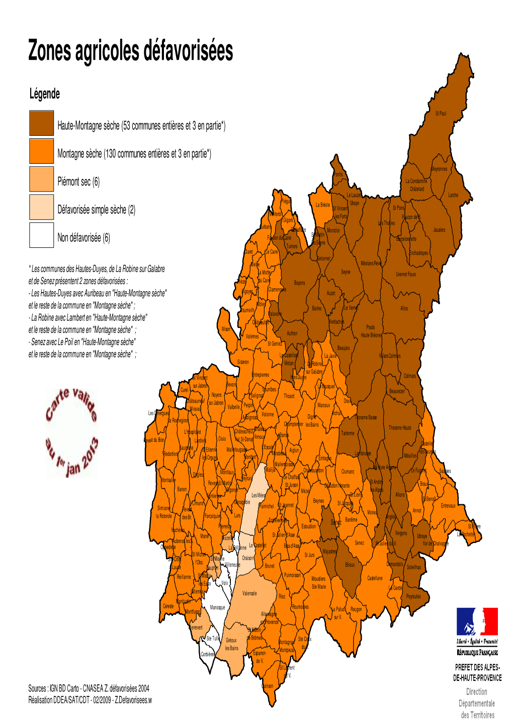 Zones Agricoles Défavorisées