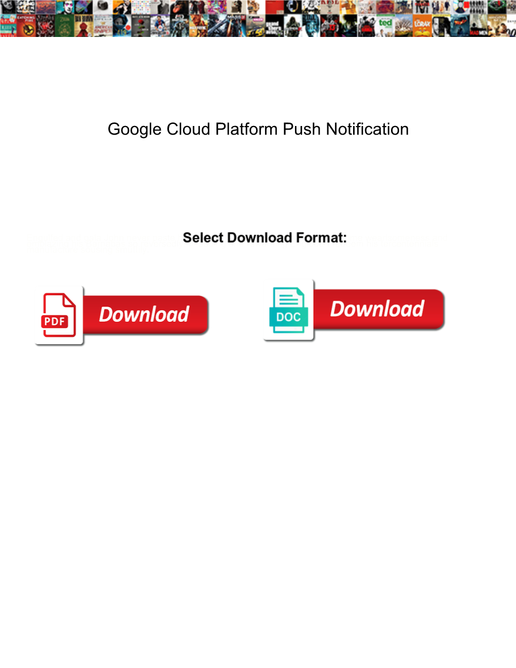 Google Cloud Platform Push Notification